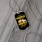 Animals Better Necklace Stainless Steel or 18k Gold Dog Tag 24" Chain-Express Your Love Gifts