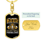Another Beer Hunter'S Keychain Gift Stainless Steel or 18k Gold Dog Tag Keyring-Express Your Love Gifts