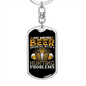 Another Beer Hunter'S Keychain Gift Stainless Steel or 18k Gold Dog Tag Keyring-Express Your Love Gifts