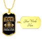 Another Beer Hunting Necklace Stainless Steel or 18k Gold Dog Tag 24" Chain-Express Your Love Gifts