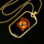 Antlers Hunting Tourism Necklace Stainless Steel or 18k Gold Dog Tag 24"-Express Your Love Gifts