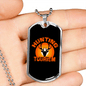 Antlers Hunting Tourism Necklace Stainless Steel or 18k Gold Dog Tag 24"-Express Your Love Gifts