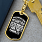 Anxieties On Him 1 Peter 5:7 Keychain Stainless Steel or 18k Gold Dog Tag Keyring-Express Your Love Gifts