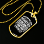 Anxieties On Him 1 Peter 5:7 Necklace Stainless Steel or 18k Gold Dog Tag 24" Chain-Express Your Love Gifts
