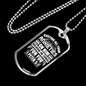 Anxieties On Him 1 Peter 5:7 Necklace Stainless Steel or 18k Gold Dog Tag 24" Chain-Express Your Love Gifts