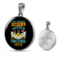 Any Woman Can be a Cane Corso Mom Circle Necklace Stainless Steel or 18k Gold 18-22"-Express Your Love Gifts