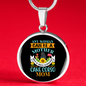 Any Woman Can be a Cane Corso Mom Circle Necklace Stainless Steel or 18k Gold 18-22"-Express Your Love Gifts
