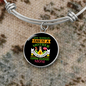 Any Woman Can be a German Shepherd Mother Bracelet Stainless Steel or 18k Gold Circle Bangle-Express Your Love Gifts