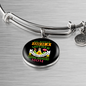 Any Woman Can be a German Shepherd Mother Bracelet Stainless Steel or 18k Gold Circle Bangle-Express Your Love Gifts