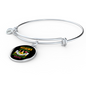 Any Woman Can be a German Shepherd Mother Bracelet Stainless Steel or 18k Gold Circle Bangle-Express Your Love Gifts