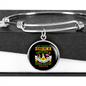 Any Woman Can be a German Shepherd Mother Bracelet Stainless Steel or 18k Gold Circle Bangle-Express Your Love Gifts