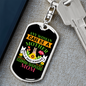 Any Woman Can be a German Shepherd Mother Keychain Stainless Steel or 18k Gold Dog Tag Keyring-Express Your Love Gifts