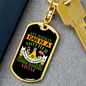 Any Woman Can be a German Shepherd Mother Keychain Stainless Steel or 18k Gold Dog Tag Keyring-Express Your Love Gifts