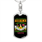Any Woman Can be a German Shepherd Mother Keychain Stainless Steel or 18k Gold Dog Tag Keyring-Express Your Love Gifts
