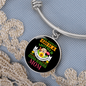 Any Woman Can be a Golden Retriever Mom Bracelet Stainless Steel or 18k Gold Circle Bangle-Express Your Love Gifts