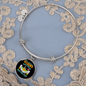 Any Woman Can be a Great Dane Mom Bracelet Stainless Steel or 18k Gold Circle Bangle-Express Your Love Gifts