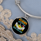 Any Woman Can be a Great Dane Mom Bracelet Stainless Steel or 18k Gold Circle Bangle-Express Your Love Gifts