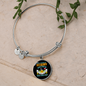 Any Woman Can be a Great Dane Mom Bracelet Stainless Steel or 18k Gold Circle Bangle-Express Your Love Gifts