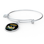 Any Woman Can be a Great Dane Mom Bracelet Stainless Steel or 18k Gold Circle Bangle-Express Your Love Gifts
