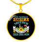 Any Woman Can be a Great Dane Mom Circle Necklace Stainless Steel or 18k Gold 18-22"-Express Your Love Gifts