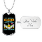 Any Woman Can be a Great Dane Mom Necklace Stainless Steel or 18k Gold Dog Tag 24" Chain-Express Your Love Gifts