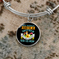 Any Woman Can be a Shih Tzu Mom Bracelet Stainless Steel or 18k Gold Circle Bangle-Express Your Love Gifts