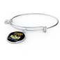 Any Woman Can be a Shih Tzu Mom Bracelet Stainless Steel or 18k Gold Circle Bangle-Express Your Love Gifts