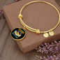 Any Woman Can be a Shih Tzu Mom Bracelet Stainless Steel or 18k Gold Circle Bangle-Express Your Love Gifts