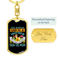 Any Woman Can be a Shih Tzu Mom Keychain Stainless Steel or 18k Gold Dog Tag Keyring-Express Your Love Gifts