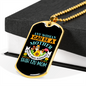Any Woman Can be a Shih Tzu Mom Necklace Stainless Steel or 18k Gold Dog Tag 24" Chain-Express Your Love Gifts