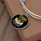 Any Woman Can be a Yorkshire Terrier Mom Bracelet Stainless Steel or 18k Gold Circle Bangle-Express Your Love Gifts