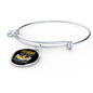 Any Woman Can be a Yorkshire Terrier Mom Bracelet Stainless Steel or 18k Gold Circle Bangle-Express Your Love Gifts
