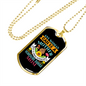 Any Woman Can be a Yorkshire Terrier Mom Necklace Stainless Steel or 18k Gold Dog Tag 24" Chain-Express Your Love Gifts