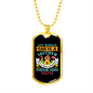 Any Woman Can be a Yorkshire Terrier Mom Necklace Stainless Steel or 18k Gold Dog Tag 24" Chain-Express Your Love Gifts