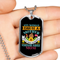 Any Woman Can be a Yorkshire Terrier Mom Necklace Stainless Steel or 18k Gold Dog Tag 24" Chain-Express Your Love Gifts