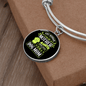 Any Women Can be a Dog Mom Bracelet Stainless Steel or 18k Gold Circle Bangle-Express Your Love Gifts