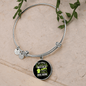 Any Women Can be a Dog Mom Bracelet Stainless Steel or 18k Gold Circle Bangle-Express Your Love Gifts