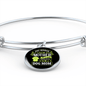 Any Women Can be a Dog Mom Bracelet Stainless Steel or 18k Gold Circle Bangle-Express Your Love Gifts
