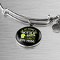 Any Women Can be a Dog Mom Bracelet Stainless Steel or 18k Gold Circle Bangle-Express Your Love Gifts