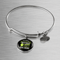 Any Women Can be a Dog Mom Bracelet Stainless Steel or 18k Gold Circle Bangle-Express Your Love Gifts