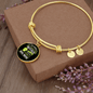 Any Women Can be a Dog Mom Bracelet Stainless Steel or 18k Gold Circle Bangle-Express Your Love Gifts