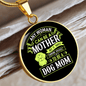 Any Women Can be a Dog Mom Circle Necklace Stainless Steel or 18k Gold 18-22"-Express Your Love Gifts