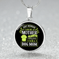 Any Women Can be a Dog Mom Circle Necklace Stainless Steel or 18k Gold 18-22"-Express Your Love Gifts