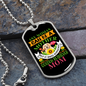 Any Womn Can be a Golden Retriever Mom Necklace Stainless Steel or 18k Gold Dog Tag 24" Chain-Express Your Love Gifts