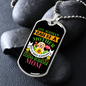 Any Womn Can be a Golden Retriever Mom Necklace Stainless Steel or 18k Gold Dog Tag 24" Chain-Express Your Love Gifts
