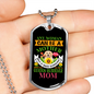 Any Womn Can be a Golden Retriever Mom Necklace Stainless Steel or 18k Gold Dog Tag 24" Chain-Express Your Love Gifts