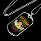 Any Womn Can be a Golden Retriever Mom Necklace Stainless Steel or 18k Gold Dog Tag 24" Chain-Express Your Love Gifts