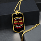 Anybody Never Washed a Dog Necklace Stainless Steel or 18k Gold Dog Tag 24" Chain-Express Your Love Gifts