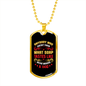 Anybody Never Washed a Dog Necklace Stainless Steel or 18k Gold Dog Tag 24" Chain-Express Your Love Gifts