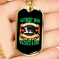 Anybody Washed a Dog Necklace Stainless Steel or 18k Gold Dog Tag 24" Chain-Express Your Love Gifts